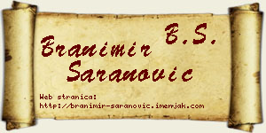 Branimir Šaranović vizit kartica